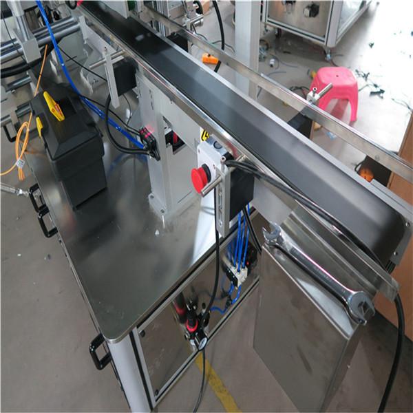 පැති තුනක ස්වයංක්‍රීය චතුරස්ර බෝතල් ලේබල් කිරීමේ යන්ත්රය විදුලි ධාවක වර්ගය