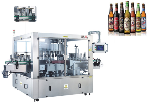 මුහුණු තුනක් පිහිටීම aA Automatic Sticker Labeling Machine Rotary System Machine