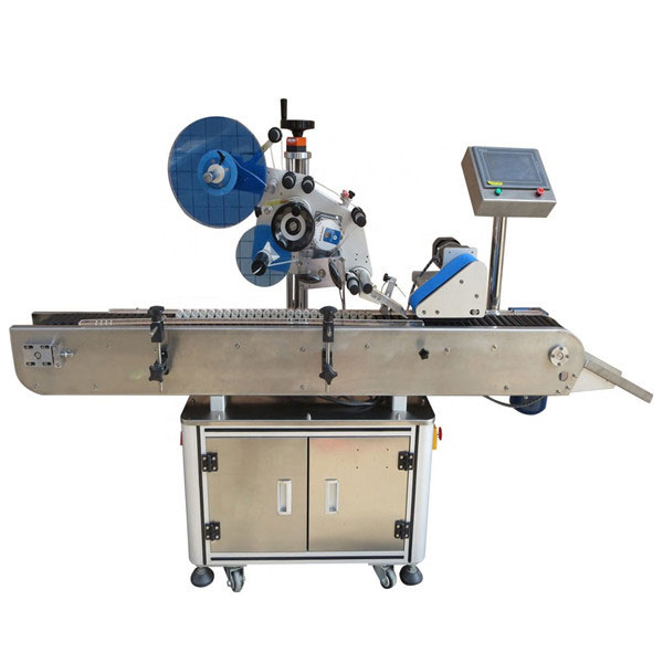 අධිවේගී සුස් 304 ආර්ථිකය ස්වයංක්‍රීය පෙනිසිලින් බෝතල් වෑල් ලේබල් කිරීමේ යන්ත්‍රය