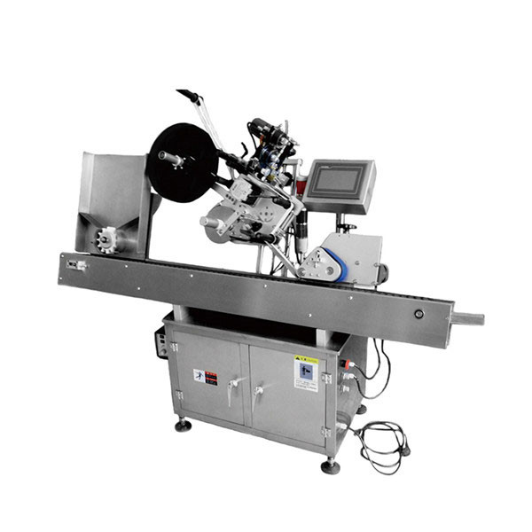 අධිවේගී සුස් 304 ස්වයං මැලියම් ස්ටිකර් වටකුරු බෝතල් වෑල් ලේබල් කිරීමේ යන්ත්‍රය