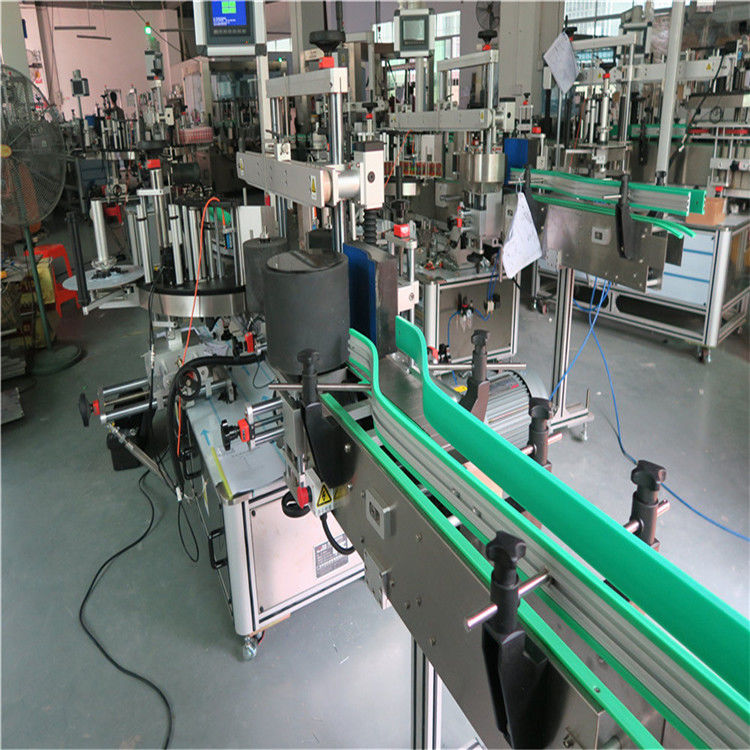 චයිනා ඩබල් සයිඩ් ස්වයං මැලියම් ස්ටිකර් බෝතල් ලේබල් කිරීමේ යන්ත්‍රය 190mm උස මැක්ස් සැපයුම්කරු