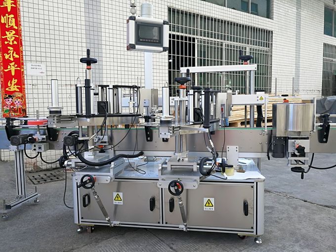 ස්පර්ශ තිරය සහිත ද්වි-පාර්ශ්වීය ඉදිරිපස සහ පසුපස ස්වයං මැලියම් ලේබල් යන්ත්රය පූර්ණ ස්වයංක්රීයයි